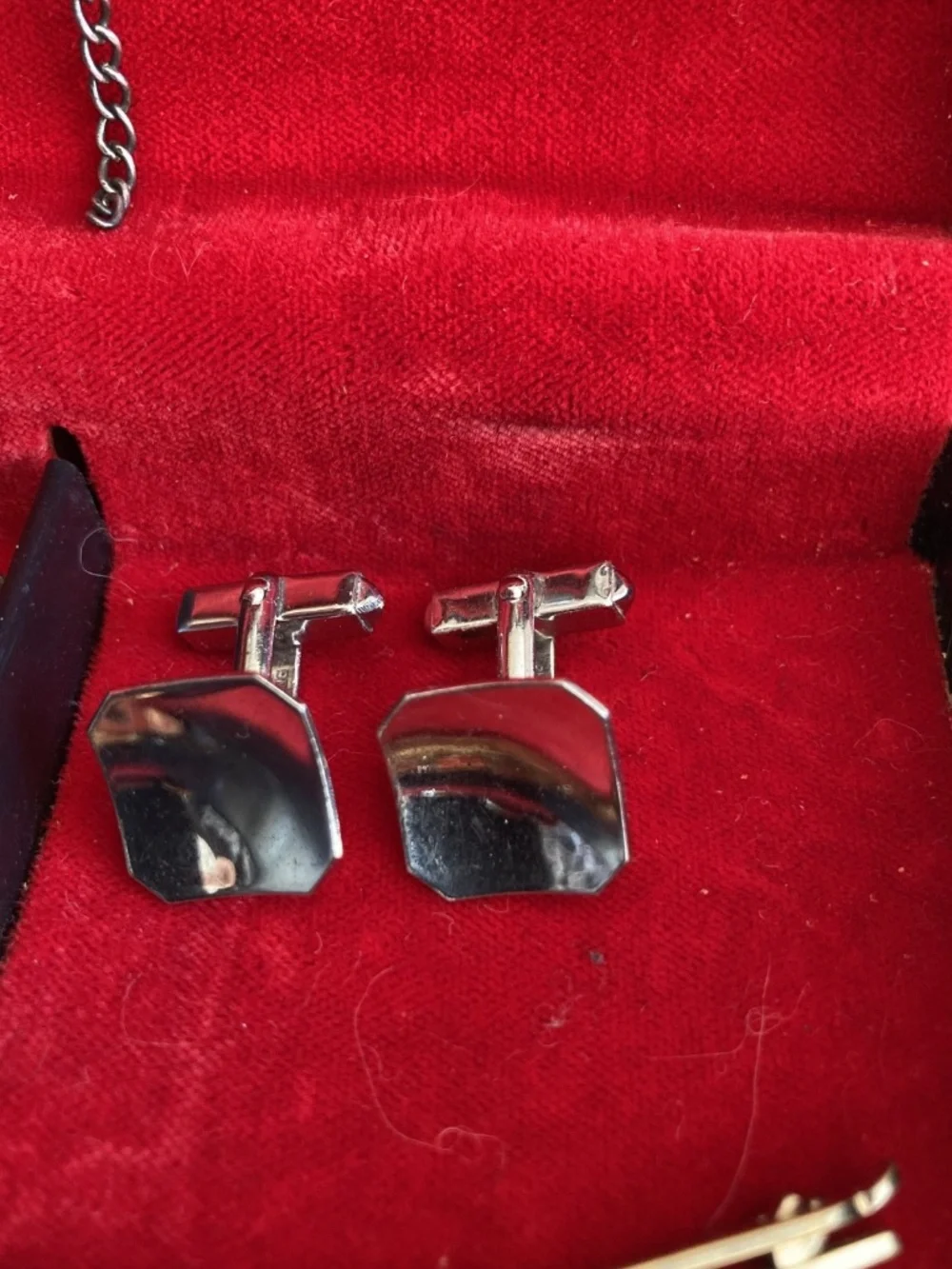 Swank Sterling Silver Cufflinks Parabolic Face Vintage Classic